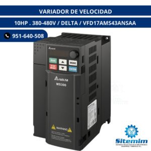 VARIADORES DE VELOCIDAD 10HP . 380-480V / DELTA / VFD17AMS43ANSAA