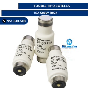 FUSIBLE TIPO BOTELLA /16A 500V/ R024
