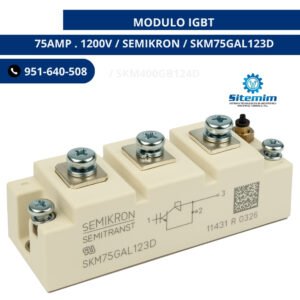 MODULO IGBT 75AMP . 1200V / SEMIKRON / SKM75GAL123D