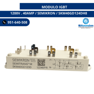MODULO IGBT 1200V . 40AMP / SEMIKRON / SKM40GD124DH8