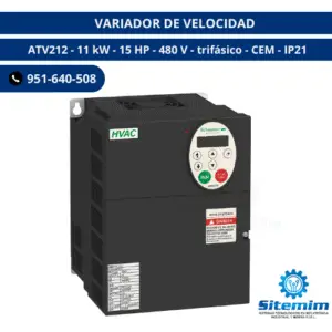 VARIADOR DE VELOCIDAD / ATV212 - 11 kW - 15 HP - 480 V - trifásico - CEM - IP21