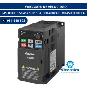 VARIADOR DE VELOCIDAD / MS300 DE 5.5KW-7.5HP, 13A, 380-480VAC TRIFASICO DELTA
