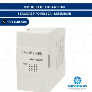MODULO DE EXPANSION 8 SALIDAS TIPO RELE 2A MITSUBISHI